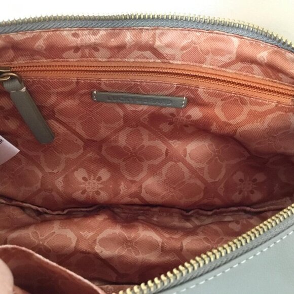 Lucky Brand Lexy Crescent Leather Hobo Bag in Seneca Rock Grey NWT MSRP $148 - Picture 10 of 12